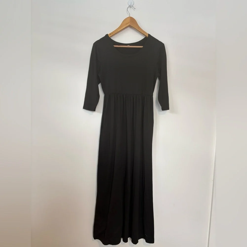 Cotten Black Women's Dress - Picture 1 of 2